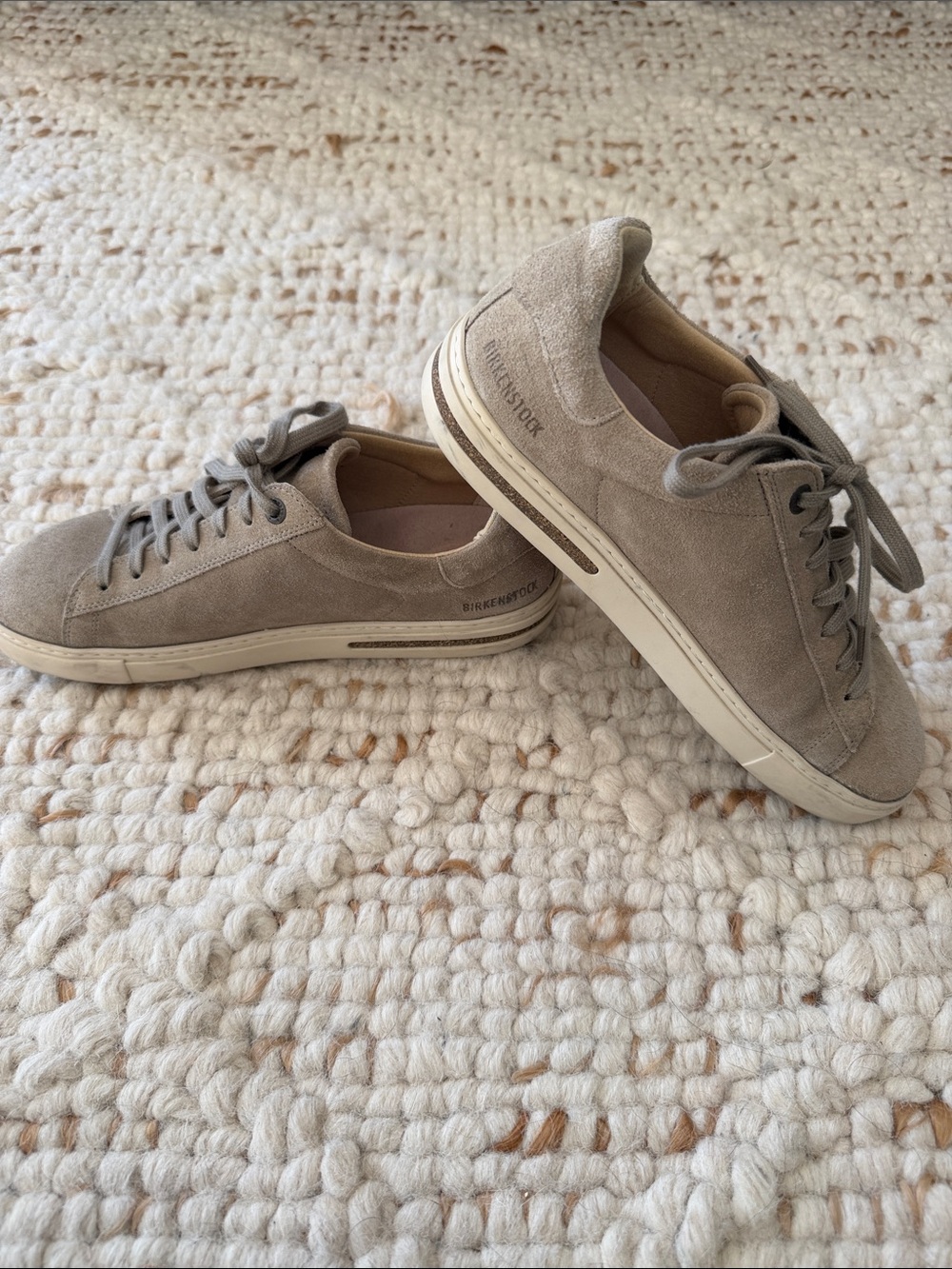 Birkenstock Bend Low Suede Low-Top Sneakers in Taupe